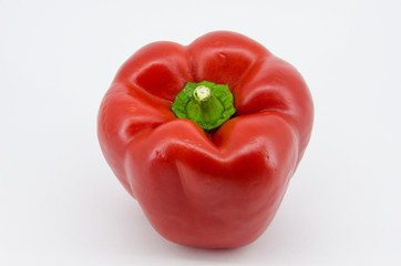 Red pepper isolated on white background