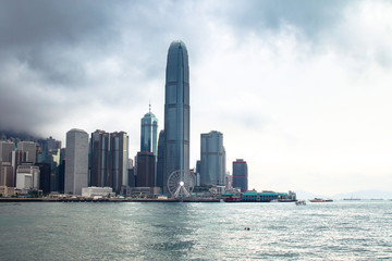 Obraz premium Waves of clouds the peak hong kong
