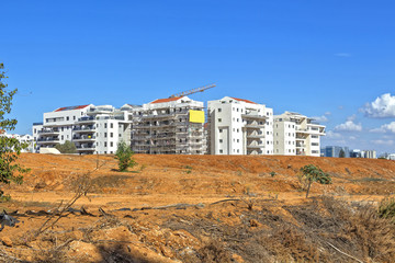 Fototapeta premium Construction of a residential area.