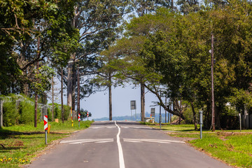 Obraz premium Road Straight Speed Humps