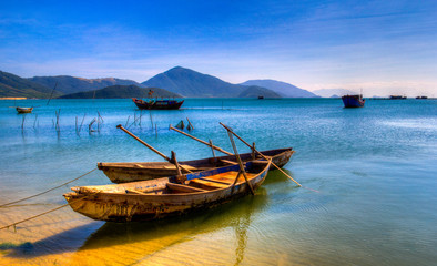 Fototapeta na wymiar Beautiful beach in Vietnam