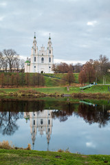 Fototapeta premium Софийский собор на закате и красивое небо