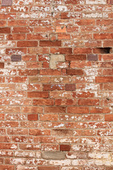 Brick wall; Red brick wall background