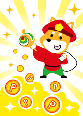 大黒様　溢れるポイント