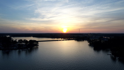 Lake Sinclair Aerial Views, Georgia 