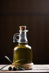 Fototapeta na wymiar Olives oil and olives