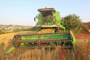 Fototapeta premium Combine Harvester