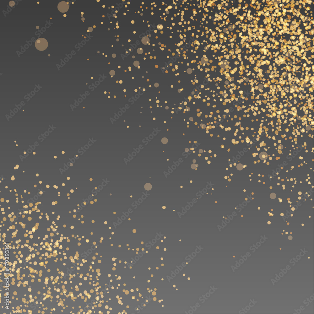 Canvas Prints bright golden dust particle abstract background
