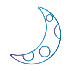 moon icon over white background vector illustration