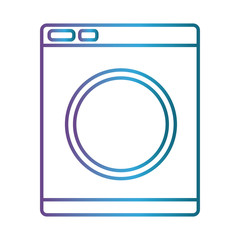 washing machine icon over white background vector illustration