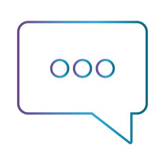 speech buble icon over white background vector illustration