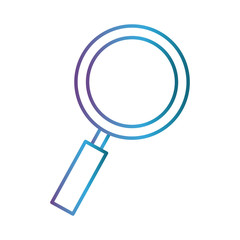 magnifying glass icon over white background vector illustration
