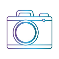 camera icon over white background vector illustration