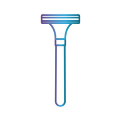 razor blade icon over white background vector illustration