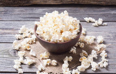 Salt popcorn background