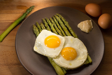 Eggs with asparagus