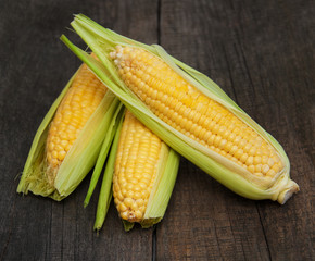 Fresh corn on the cob