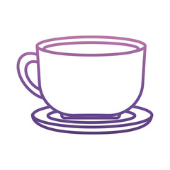 coffee mug icon over white background vector illustration