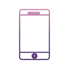smartphone device icon over white background vector illustration