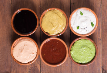 Set of sauces