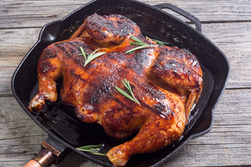 Grilled chicken background