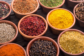Colection of indian spices