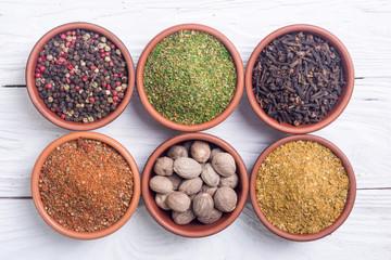 Colection of indian spices