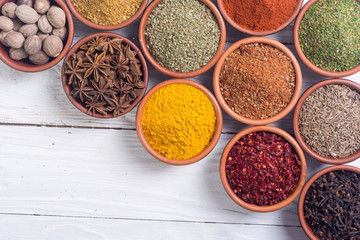 Colection of indian spices