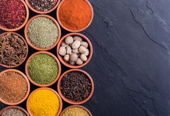 Colection of indian spices