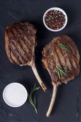 Grilled tomahawk steak