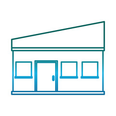 modern house icon over white background vector illustration