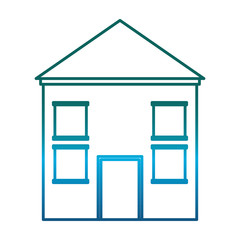 modern house icon over white background vector illustration