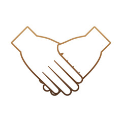 human hand icon over white background vector illustration
