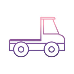 pickup icon over white background vector illustration
