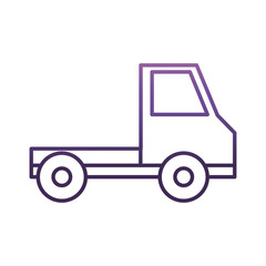 pickup icon over white background vector illustration