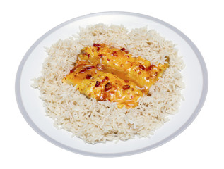 Chilli Fish With Rice