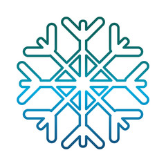 snowflake icon over white background vector illustration