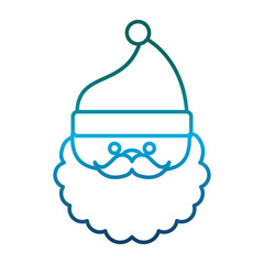 santa claus icon over white background vector illustration