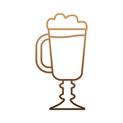 coffee drink icon over white background vector illustration