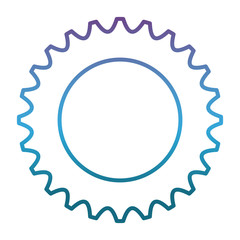 gear wheel icon over white background vector illustration