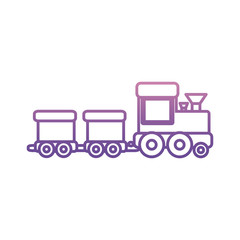 train toy icon over white background vector illustration