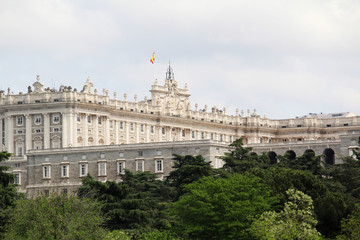 Fototapeta na wymiar The Royal Palace of Madrid, Spain