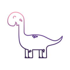 cute dino toy icon over white background vector illustration