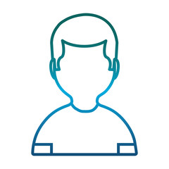 Obraz premium avatar man icon over white background vector illustration