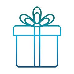 gift box icon over white background vector illustration