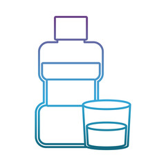 mouthwash icon over white background vector illustration