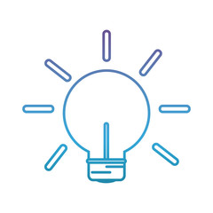 Obraz premium light bulb icon over white background vector illustration
