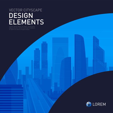 Modern background template design for investment