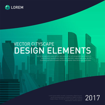 Modern background template design for investment