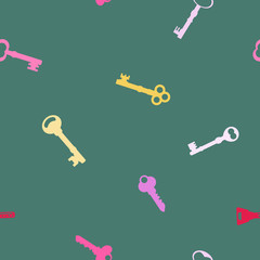 Seamless pattern with keys  for your design